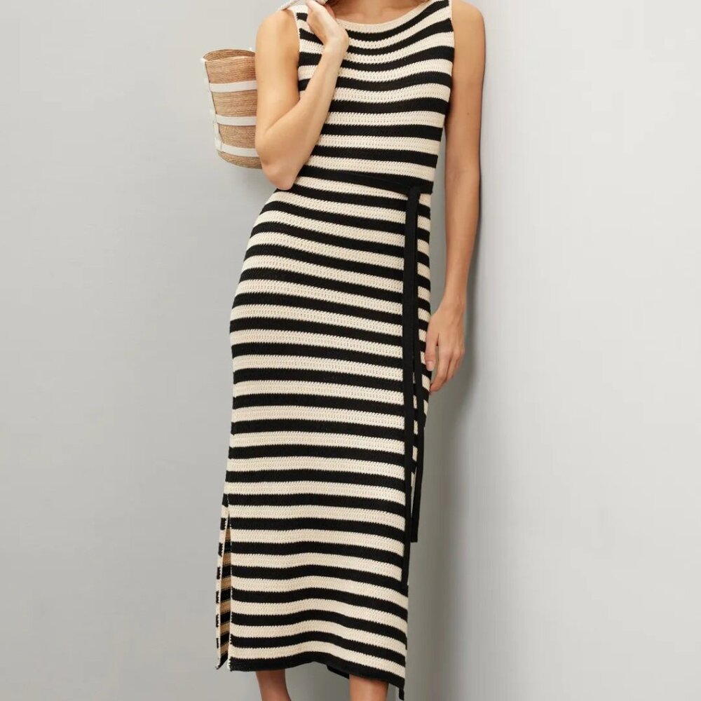 Jason Wu Collective Striped Knit Dress, XL (flaw)